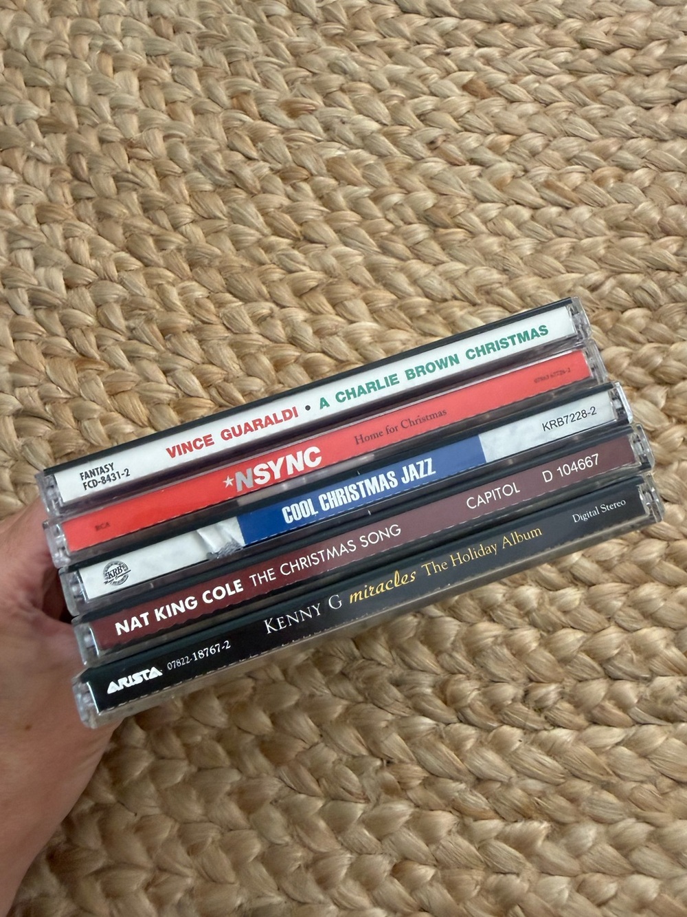 Vintage Christmas CD Lot – Charlie Brown, NSYNC, Nat King Cole, Kenny G + Jazz